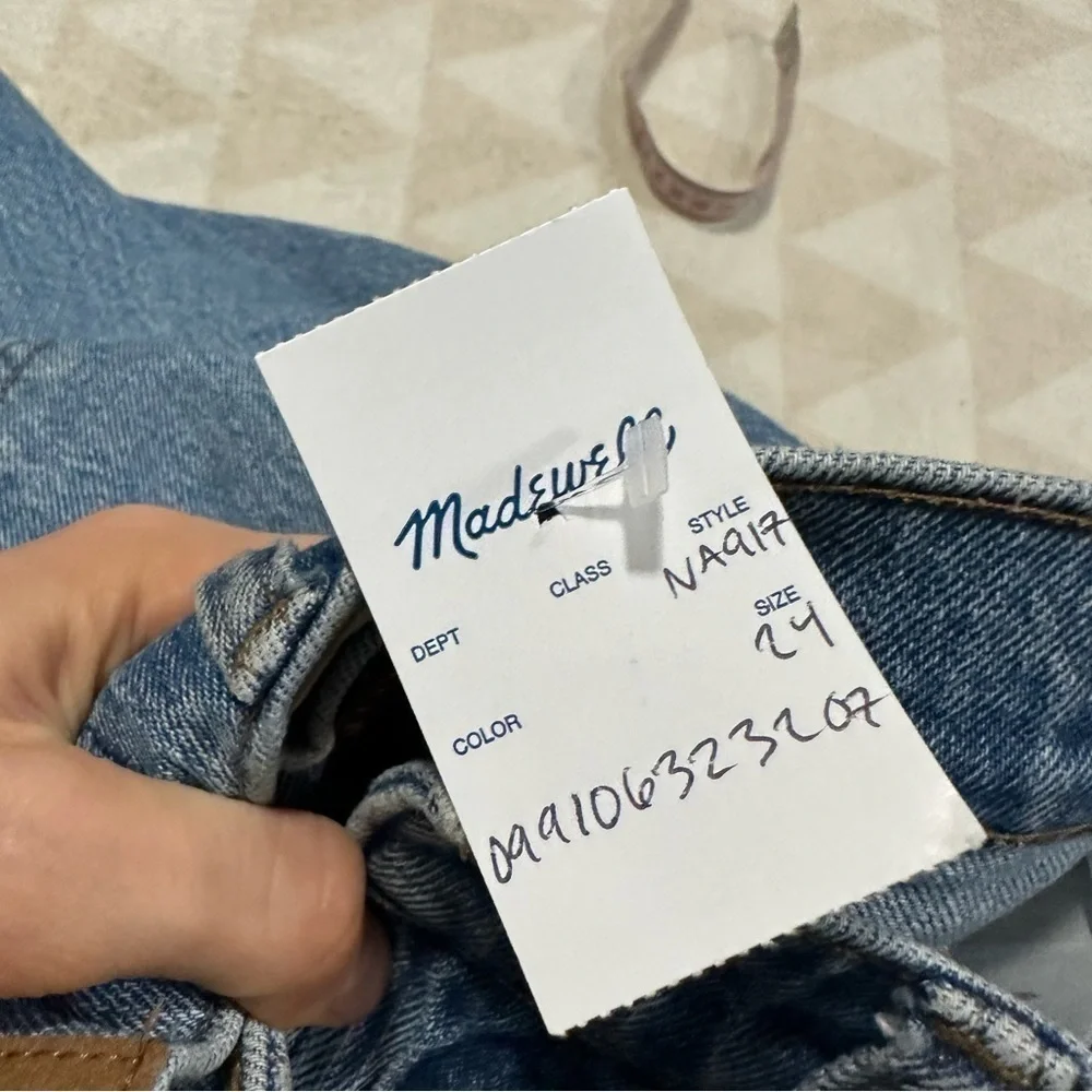 Madewell perfect vintage jeans banner light wash